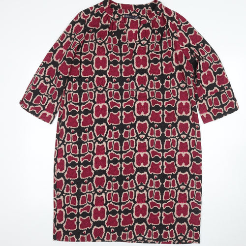 Marks and Spencer Women's Multicoloured Shift Dress - Size 14