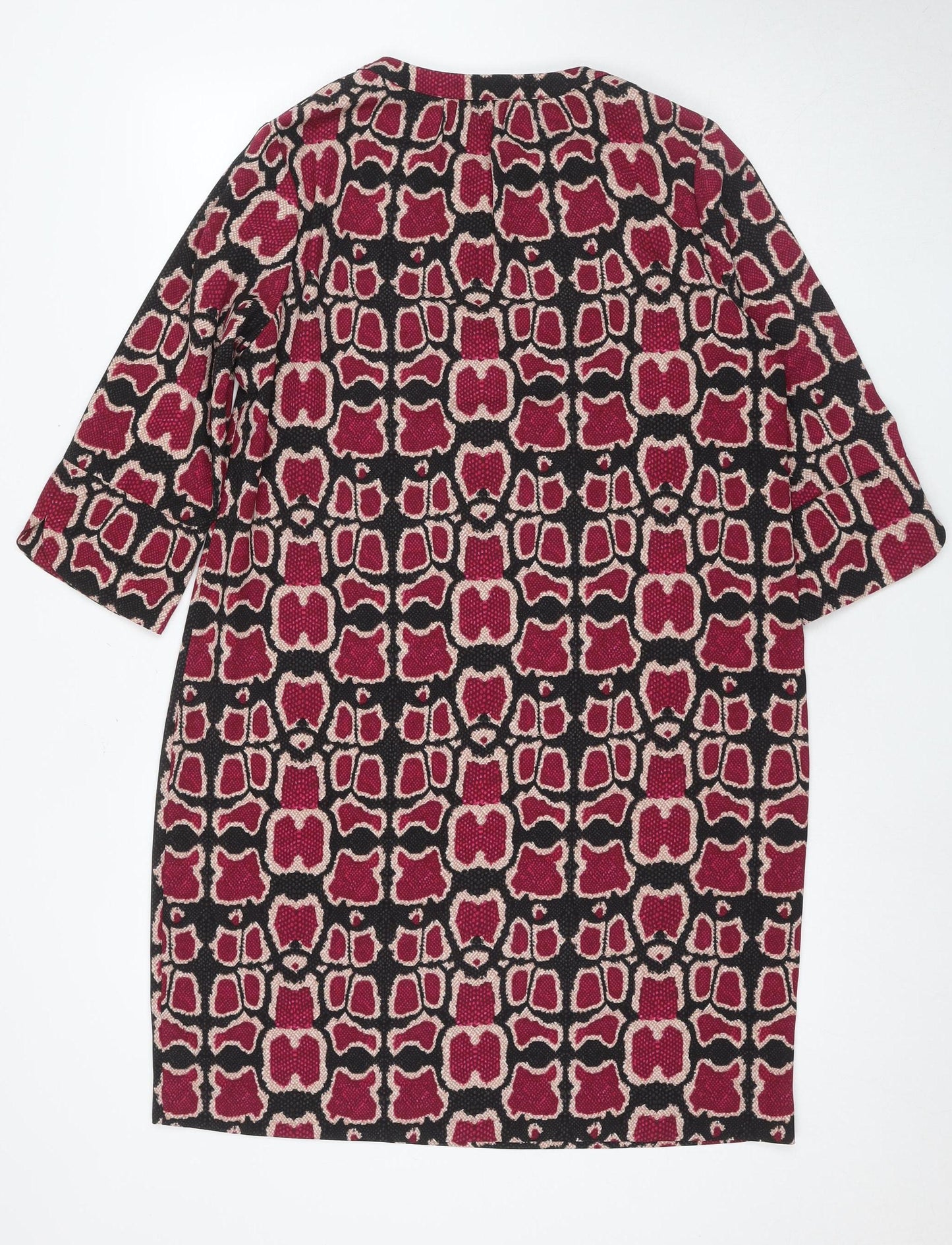 Marks and Spencer Women's Multicoloured Shift Dress - Size 14