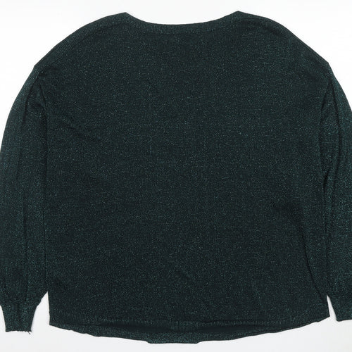 Oasis Women's Black XL Viscose Pullover Jumper