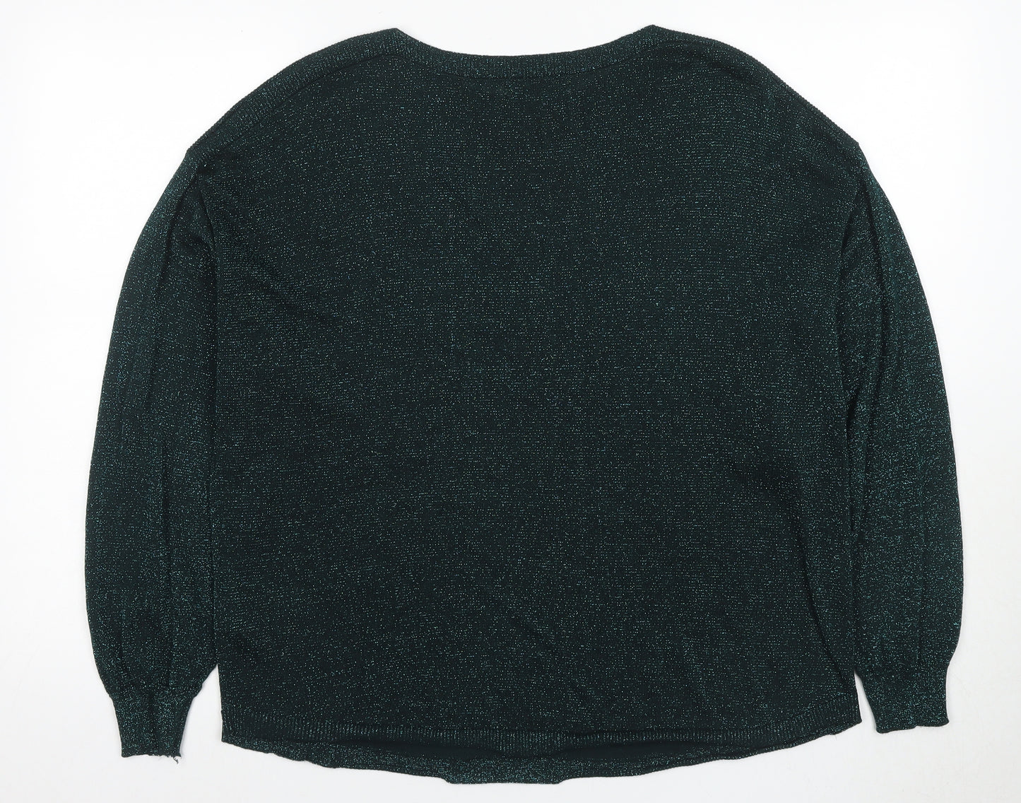 Oasis Women's Black XL Viscose Pullover Jumper
