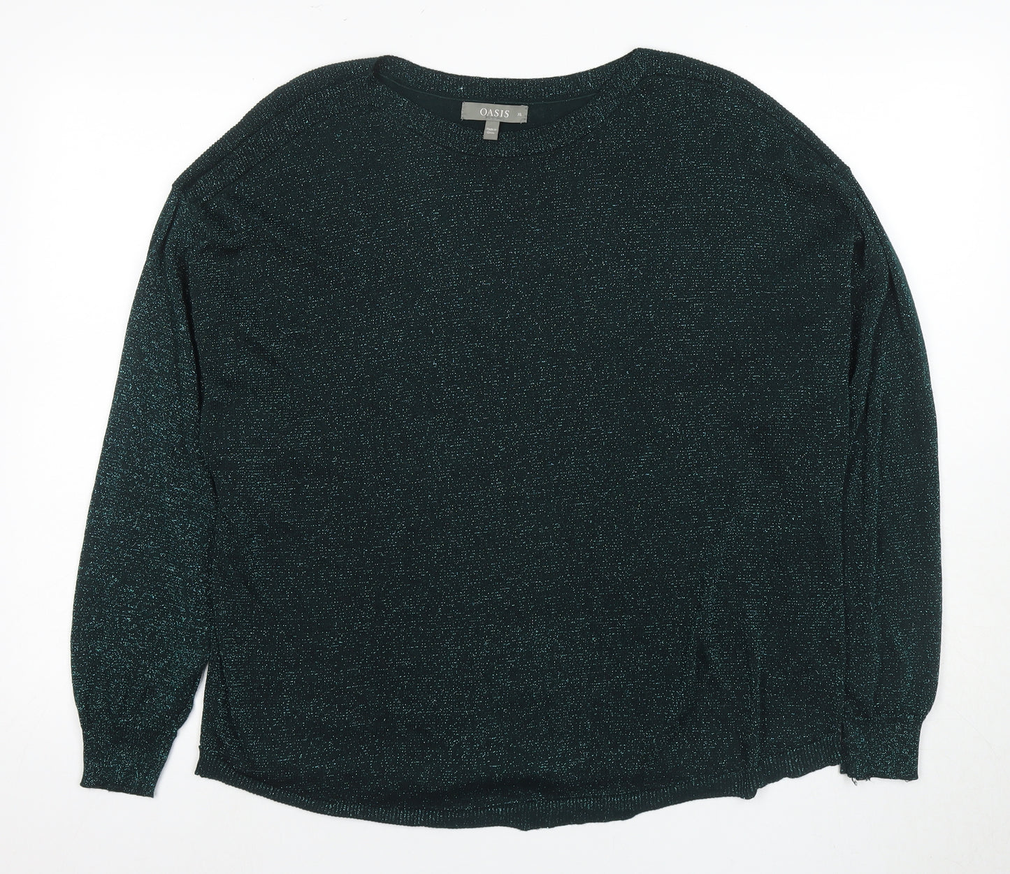 Oasis Women's Black XL Viscose Pullover Jumper