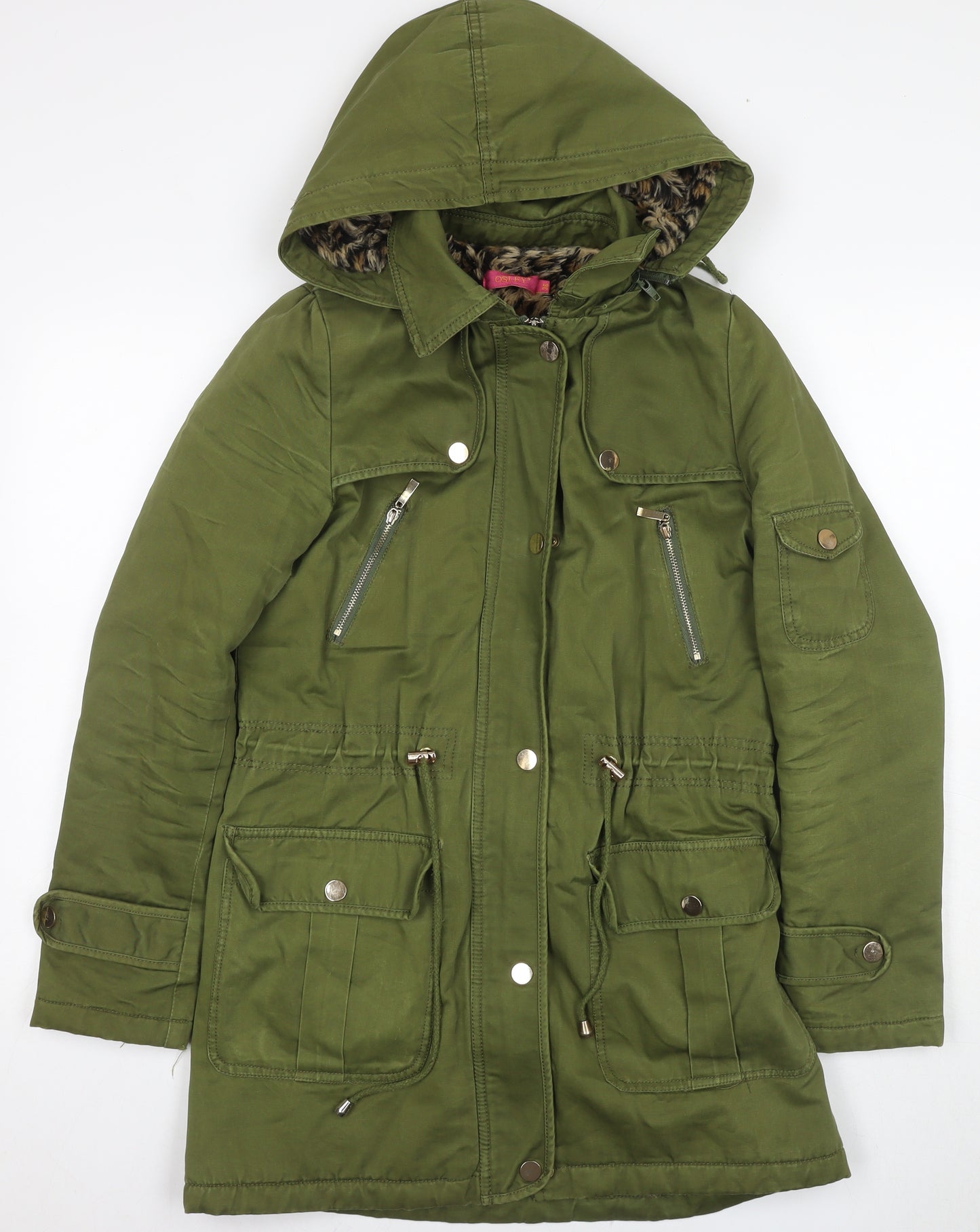 Osley Women's Green Parka Coat Size 8