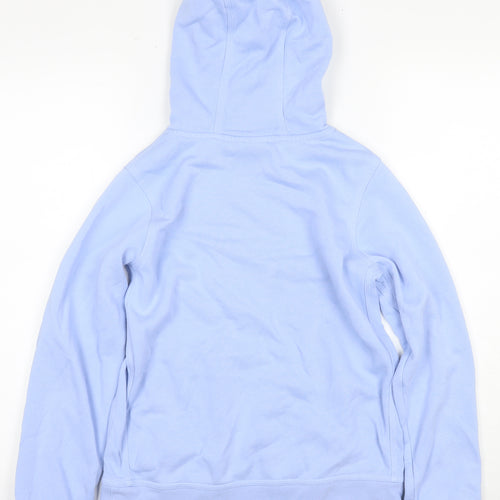 Nike Boys Blue Pullover Hoodie, Size L, Logo Accent