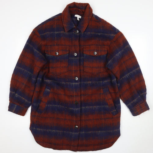 Topshop Women's Multicoloured Striped Jacket M