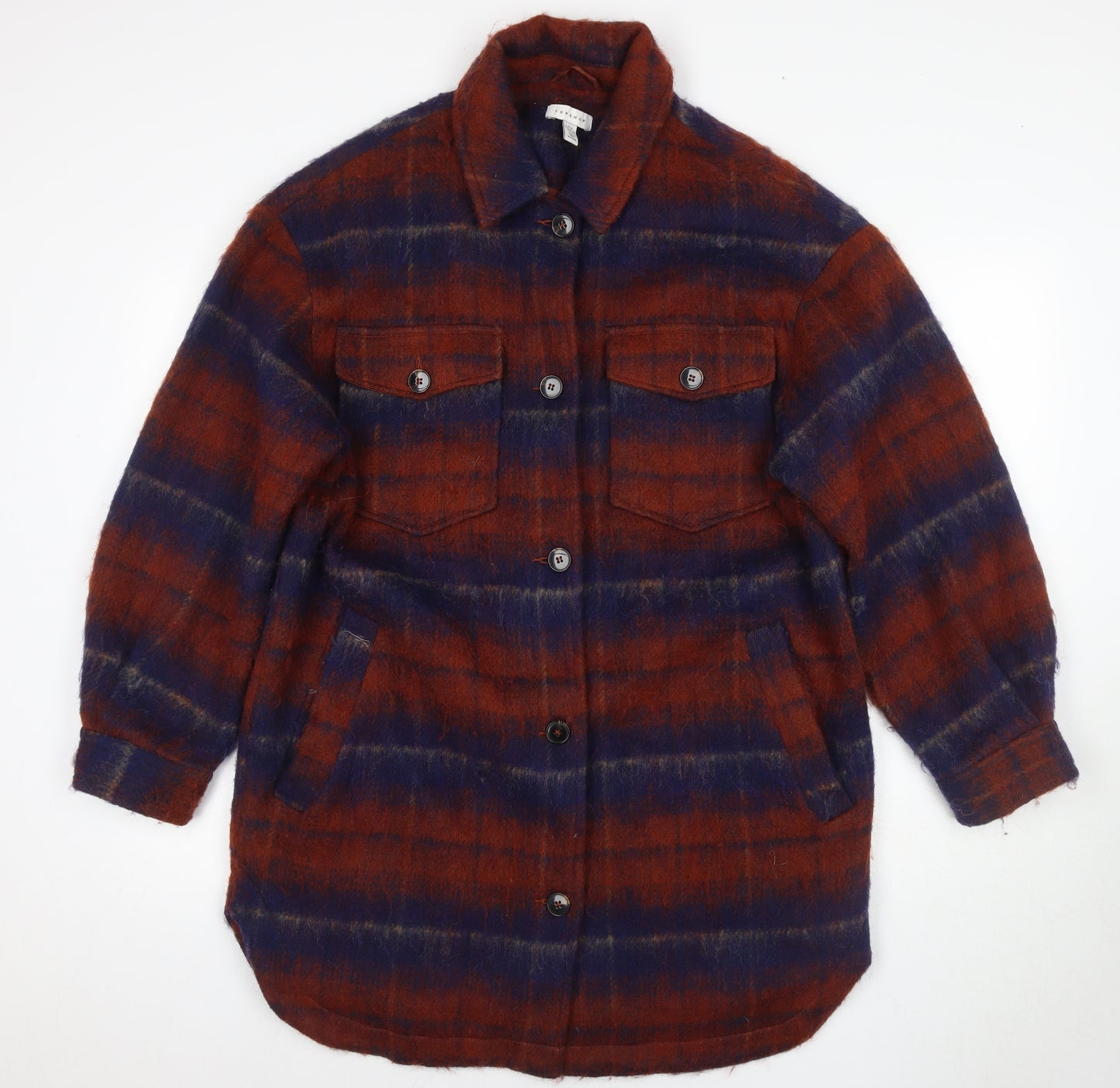 Topshop Women's Multicoloured Striped Jacket M