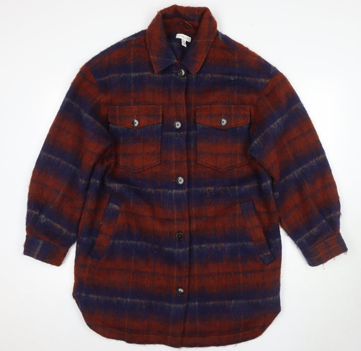 Topshop Women's Multicoloured Striped Jacket M