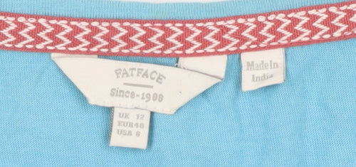 FatFace Blue Women's Tank Top Size 12 Regular