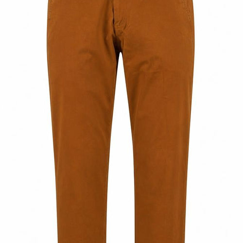 Lands' End Men's Brown Slim Fit Chino Trousers, Size 34