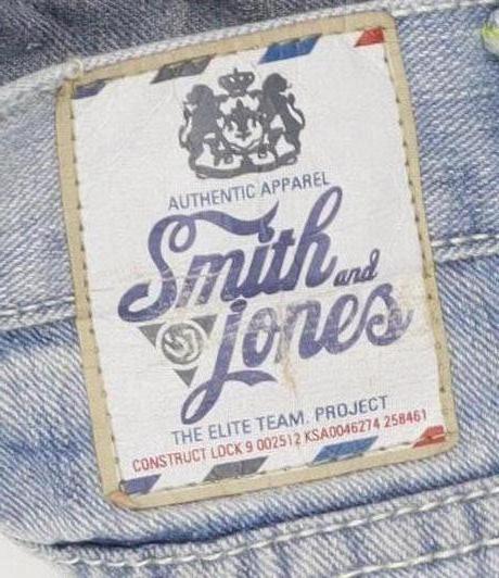 Smith and Jones Men's Blue Straight Jeans Size 34