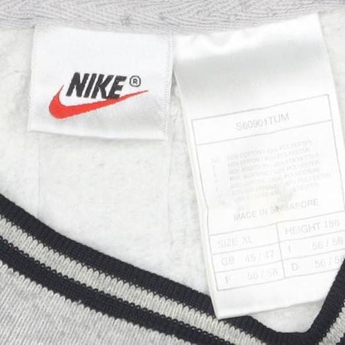 Nike Men's Grey XL Pullover Sweatshirt Logo