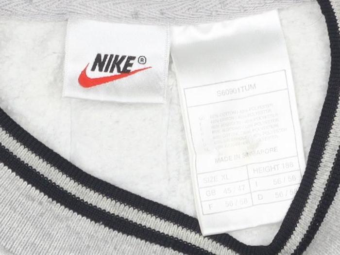 Nike Men's Grey XL Pullover Sweatshirt Logo