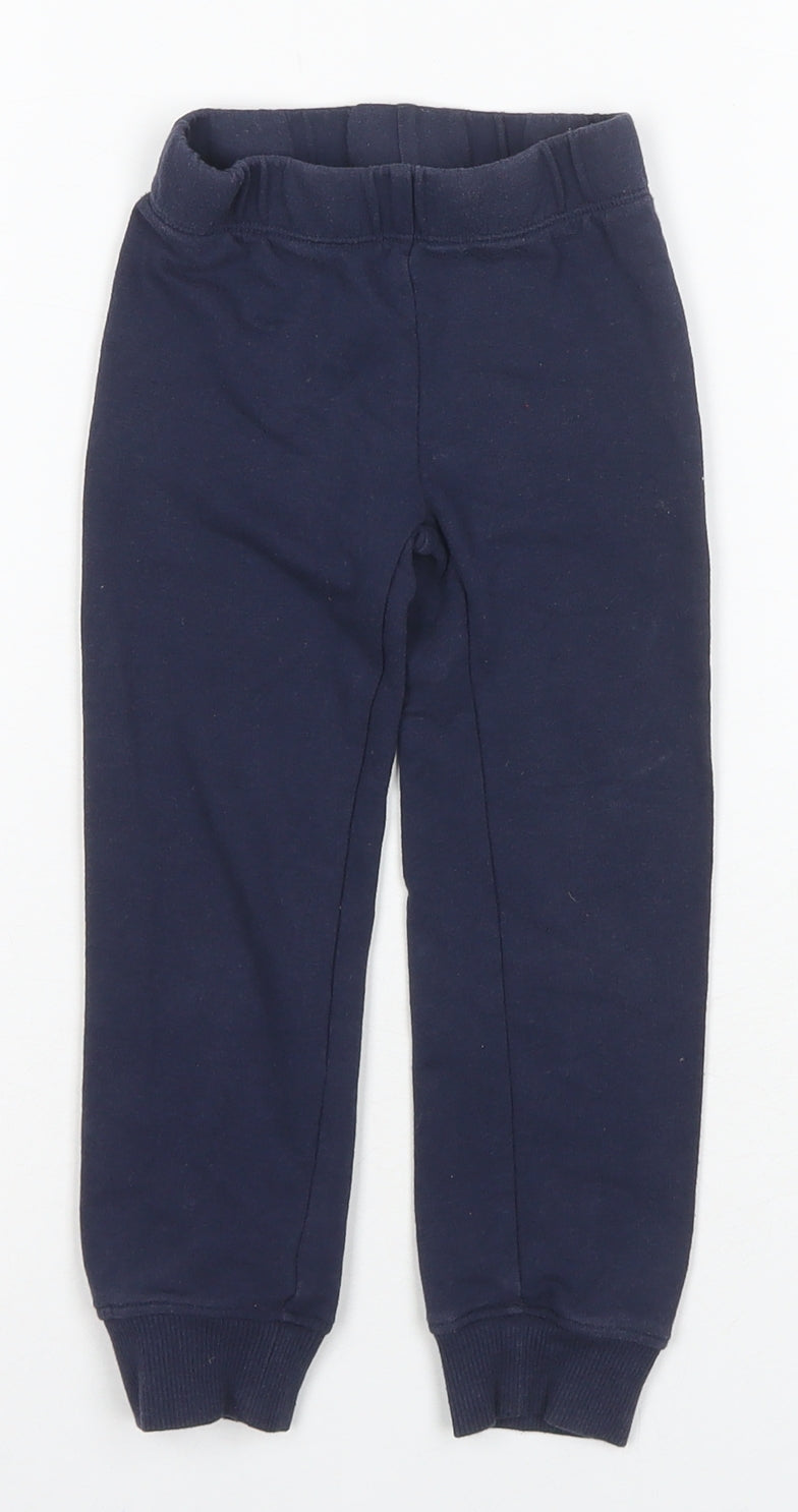 Decathlon Boys Blue Jogger Trousers, Size 2-3 Years, Elastic Waist