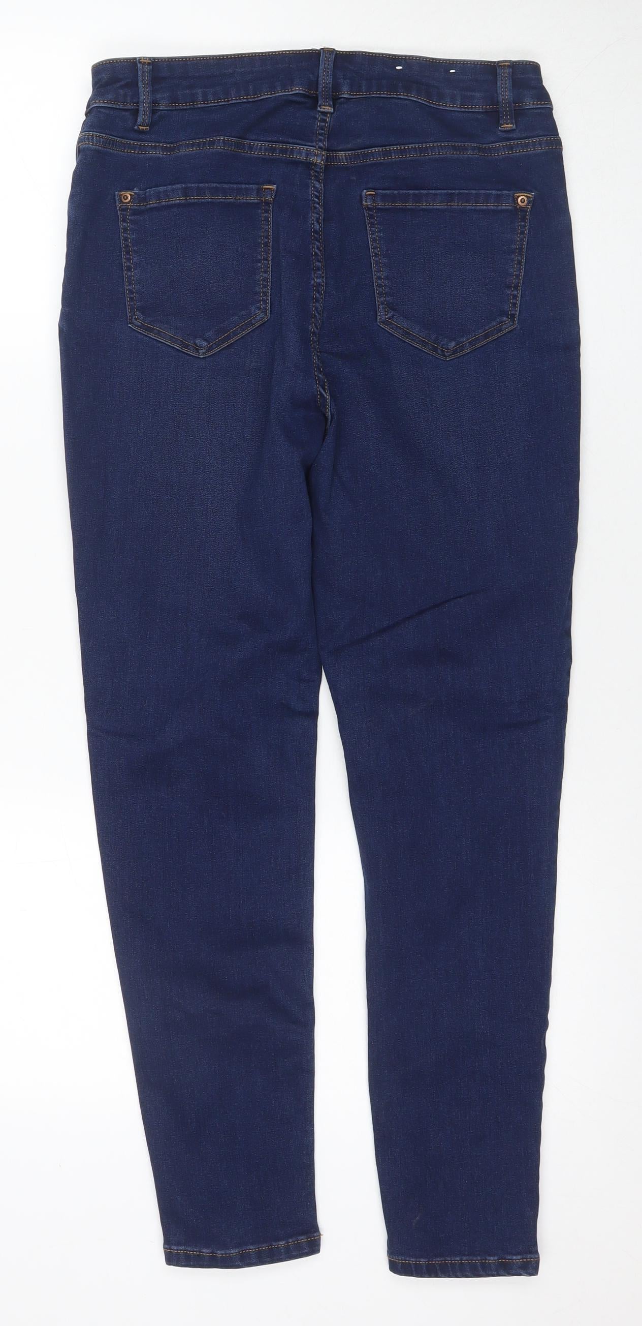New Look Women's Blue Skinny Jeans Size 14