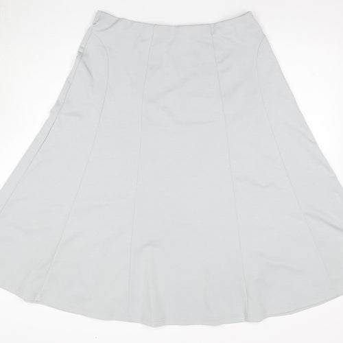 Damart Women's Grey A-Line Skirt UK 18