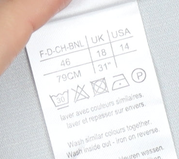 Damart Women's Grey A-Line Skirt UK 18