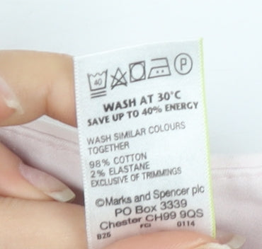 Marks and Spencer Women's Pink Trousers Size 8