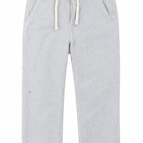 Benetton Boys White Striped Chino Trousers 2XS