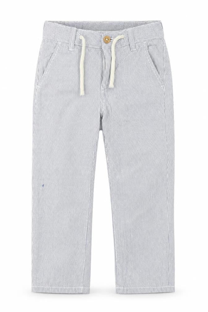Benetton Boys White Striped Chino Trousers 2XS