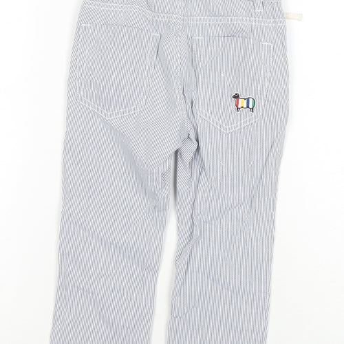 Benetton Boys White Striped Chino Trousers 2XS