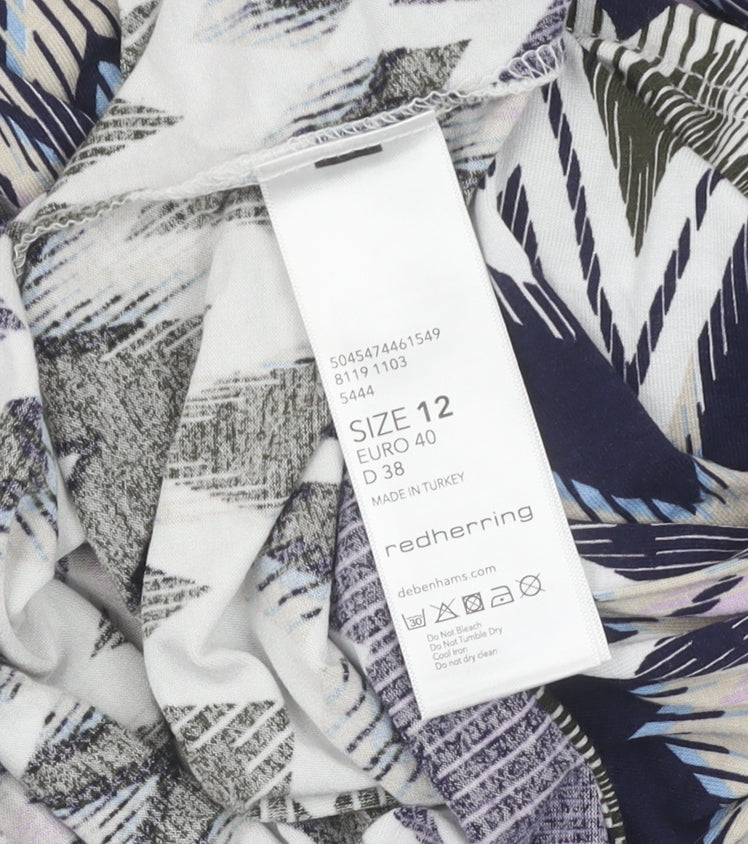 Red Herring Women's Chevron Shift Dress Size 12