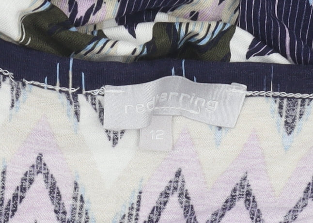 Red Herring Women's Chevron Shift Dress Size 12