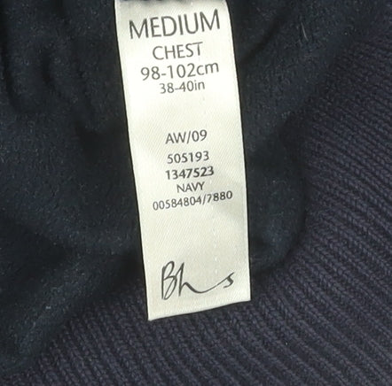 Atlantic Bay Men's Blue Medium Striped Full Zip Sweatshirt