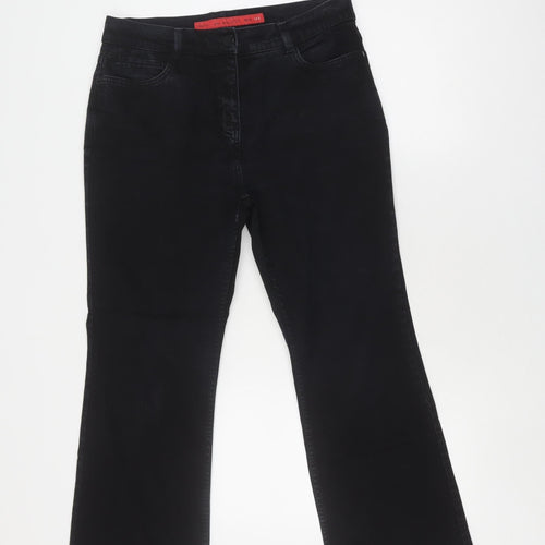Marks and Spencer Women's Black Straight Jeans Size 14