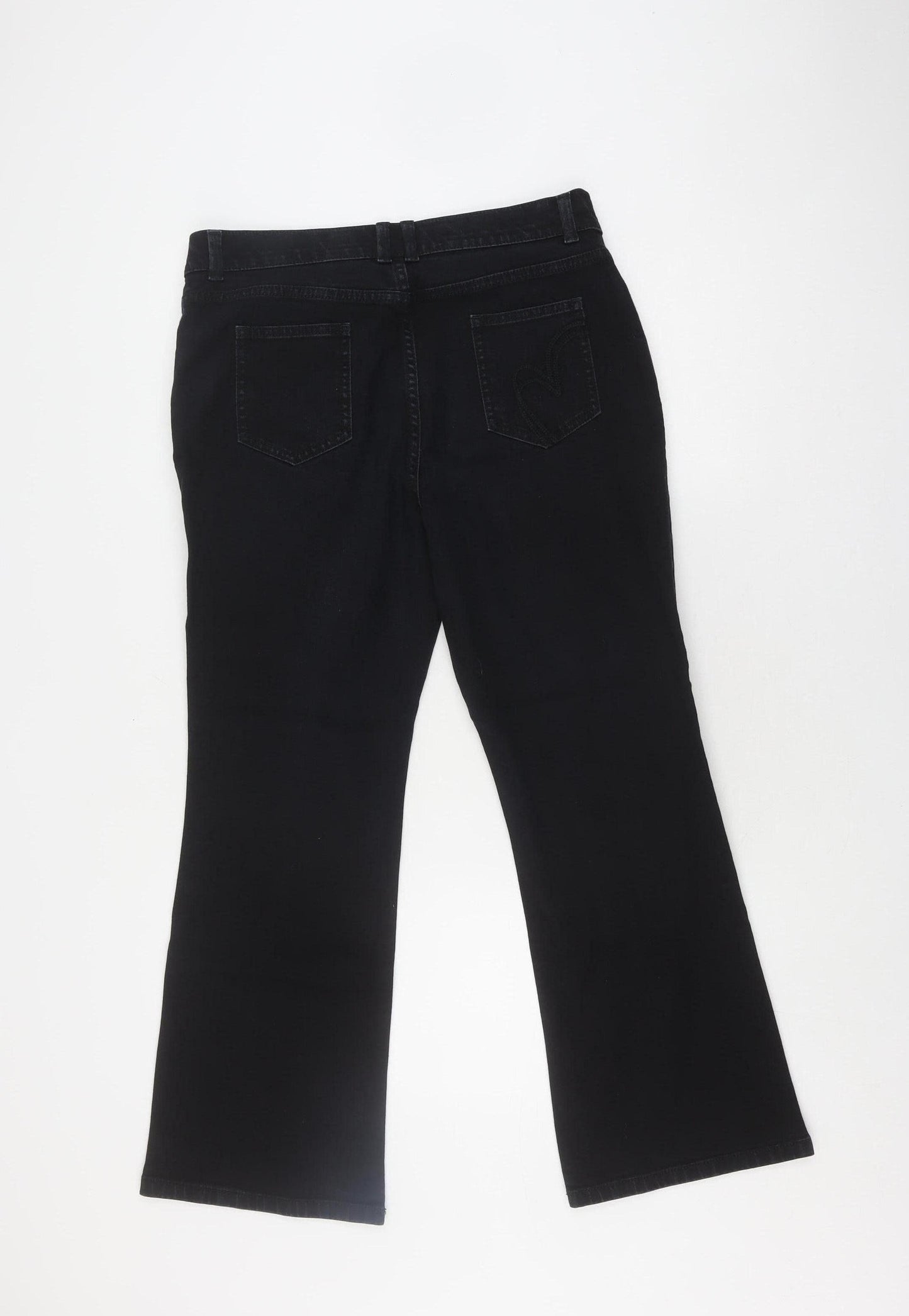 Marks and Spencer Women's Black Straight Jeans Size 14