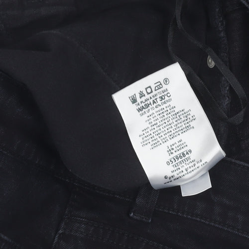 Marks and Spencer Women's Black Straight Jeans Size 14