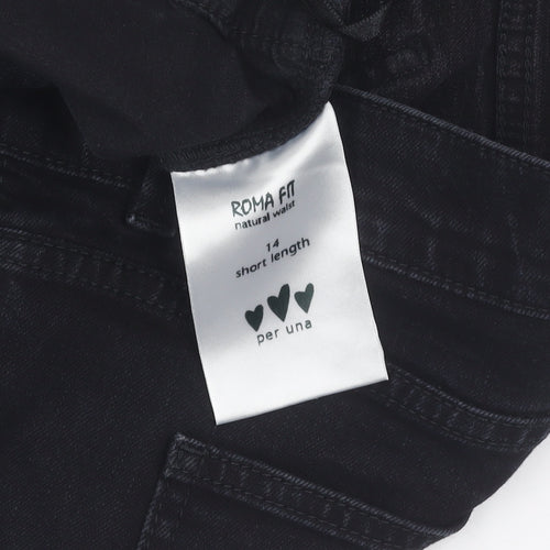Marks and Spencer Women's Black Straight Jeans Size 14