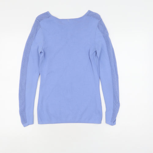 Austin Reed Women's Blue Knit Pullover Jumper, Size S
