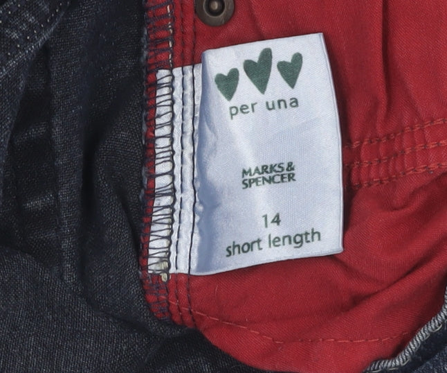 Marks and Spencer Women's Blue Flared Jeans Size 14