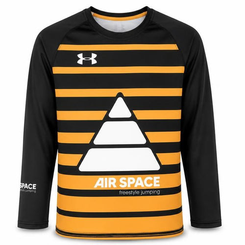 Under Armour Boys Black Striped Jersey T-Shirt 10-11 Years
