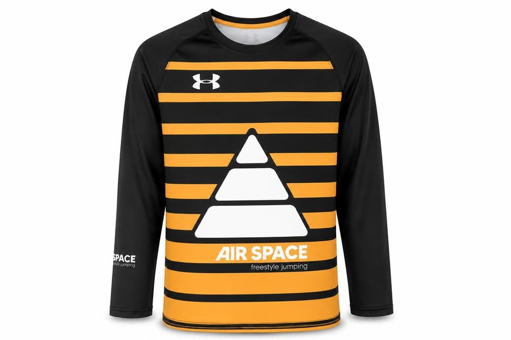 Under Armour Boys Black Striped Jersey T-Shirt 10-11 Years