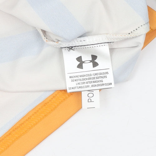 Under Armour Boys Black Striped Jersey T-Shirt 10-11 Years