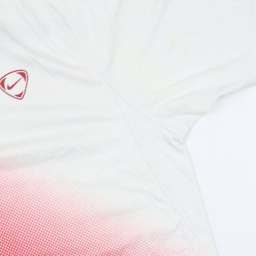 Nike Men's Red Jersey T-Shirt L Gym & Training