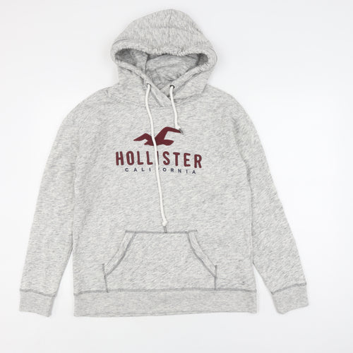 Hollister Men's Grey Pullover Hoodie M