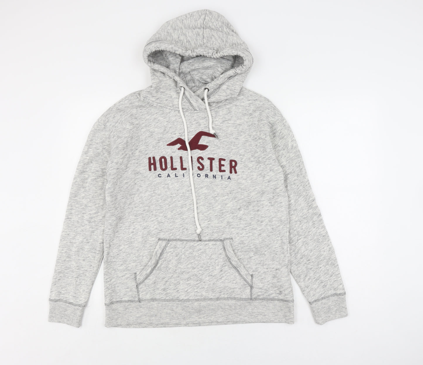 Hollister Men's Grey Pullover Hoodie M