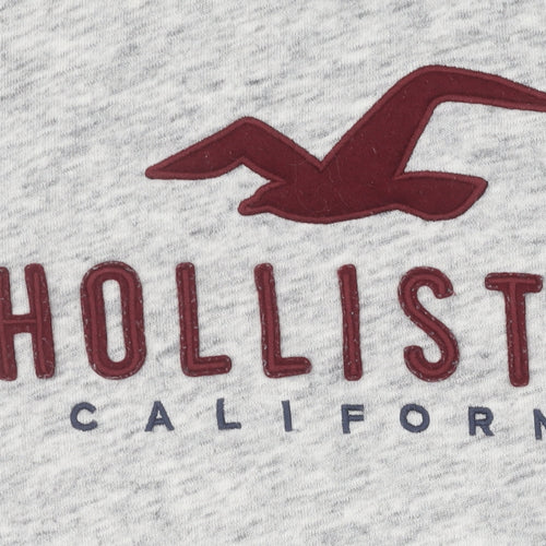 Hollister Men's Grey Pullover Hoodie M