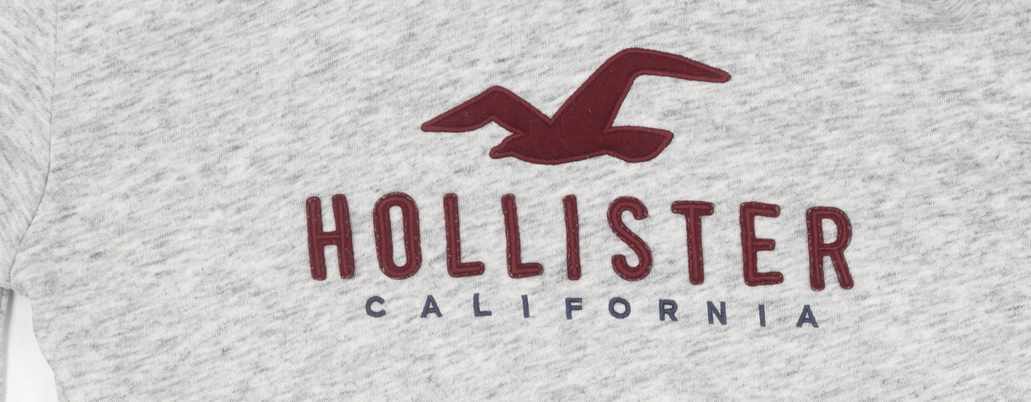 Hollister Men's Grey Pullover Hoodie M