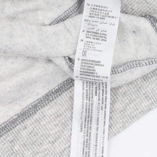 Hollister Men's Grey Pullover Hoodie M