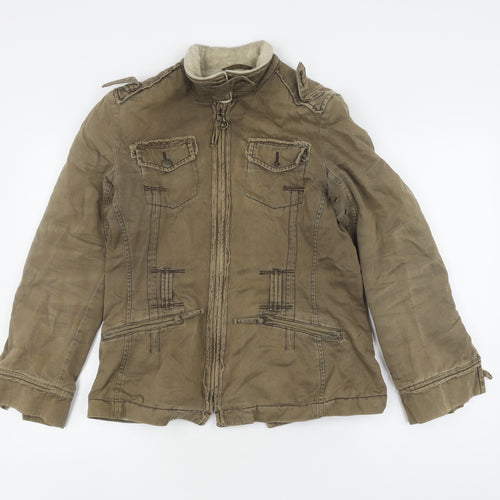 Next Women's Brown Military Jacket Size 12