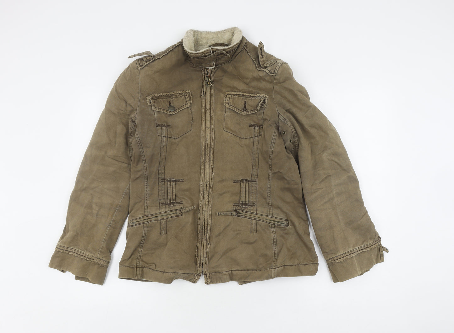 Next Women's Brown Military Jacket Size 12