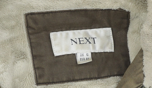 Next Women's Brown Military Jacket Size 12