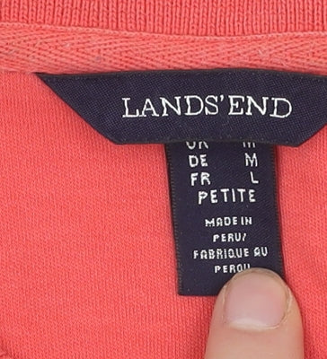 Lands' End Women's Red Polo Shirt - Petite M