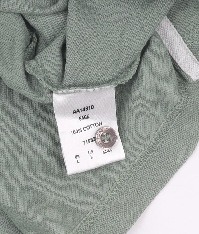 Cotton Traders Men's Green Polo Shirt, Size L, Casual Style