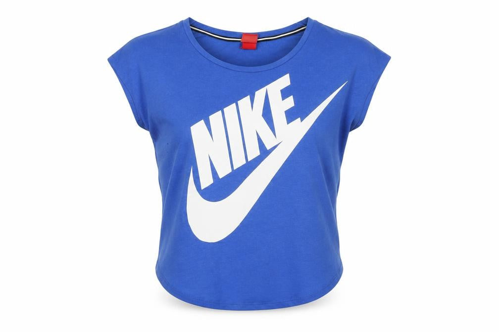 Front view of Nike Blue unisex t-shirt, sleeveless, small