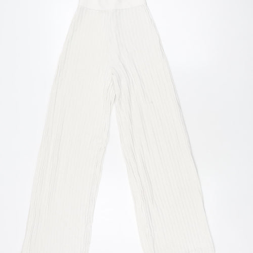 House of London Ivory Wide-Leg Trousers XS