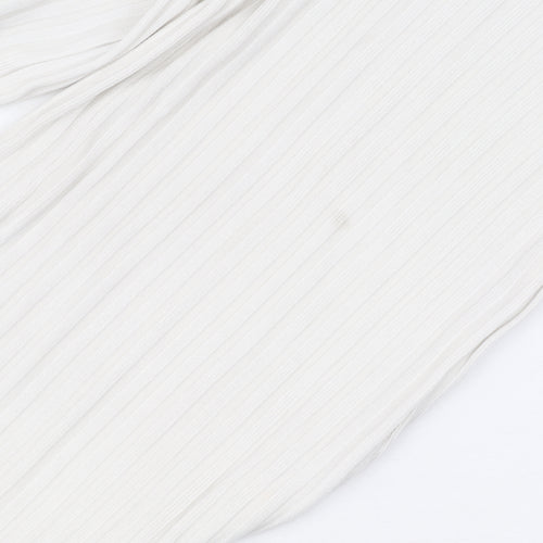 House of London Ivory Wide-Leg Trousers XS