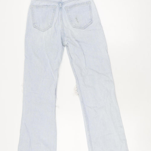 Bershka Women’s Blue Flared Jeans Size 4